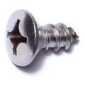 Midwest Fastener Sheet Metal Screw, #12 x 1/2 in, 18-8 Stainless Steel Oval Head Phillips Drive, 50 PK 53596